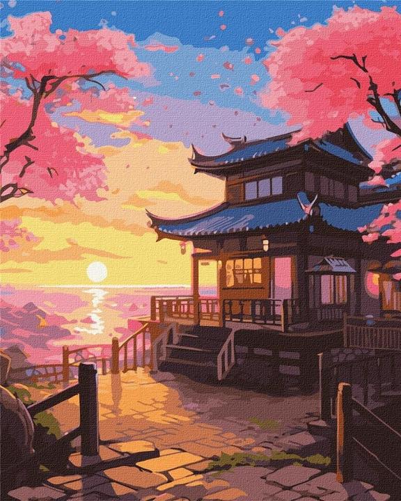 Image du produit Ideyka Peinture par numéros - Coucher de soleil rêveur 40 x 50 cm