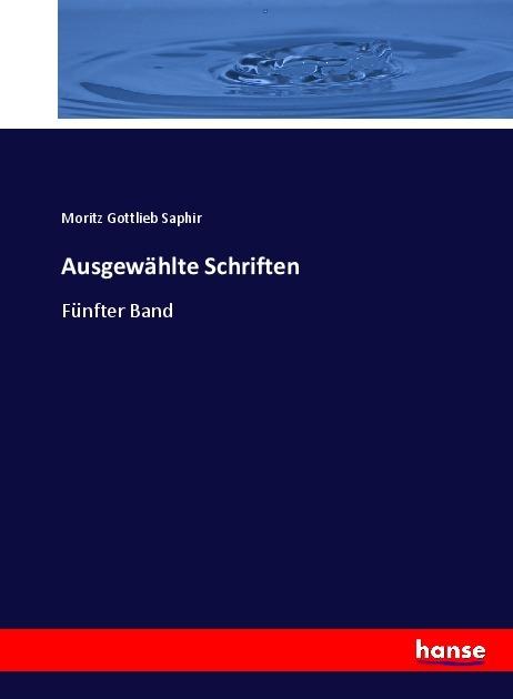 Produktbild Ausgewählte Schriften