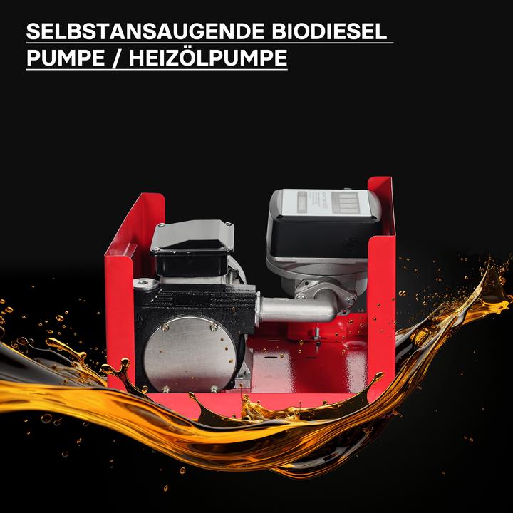 Immagine prodotto Wiltec Pompa per gasolio e olio combustibile 230V/750W 80l/min autoadescante Pistola