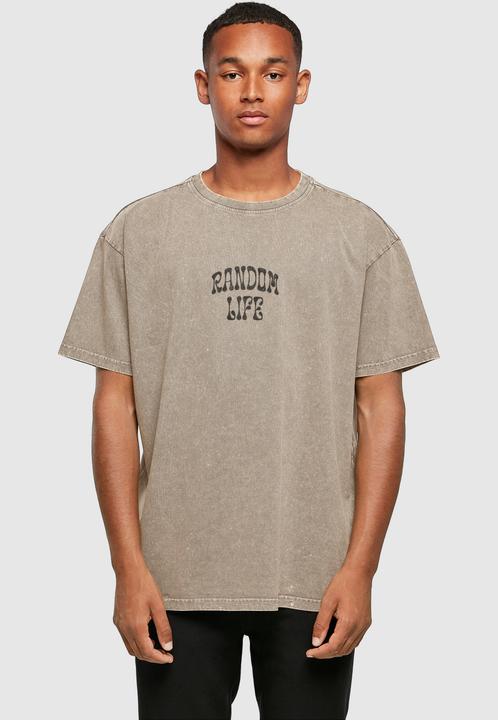Produktbild Merchcode Random Life Acid Washed Heavy Oversized Tee - 112665 (XXL)