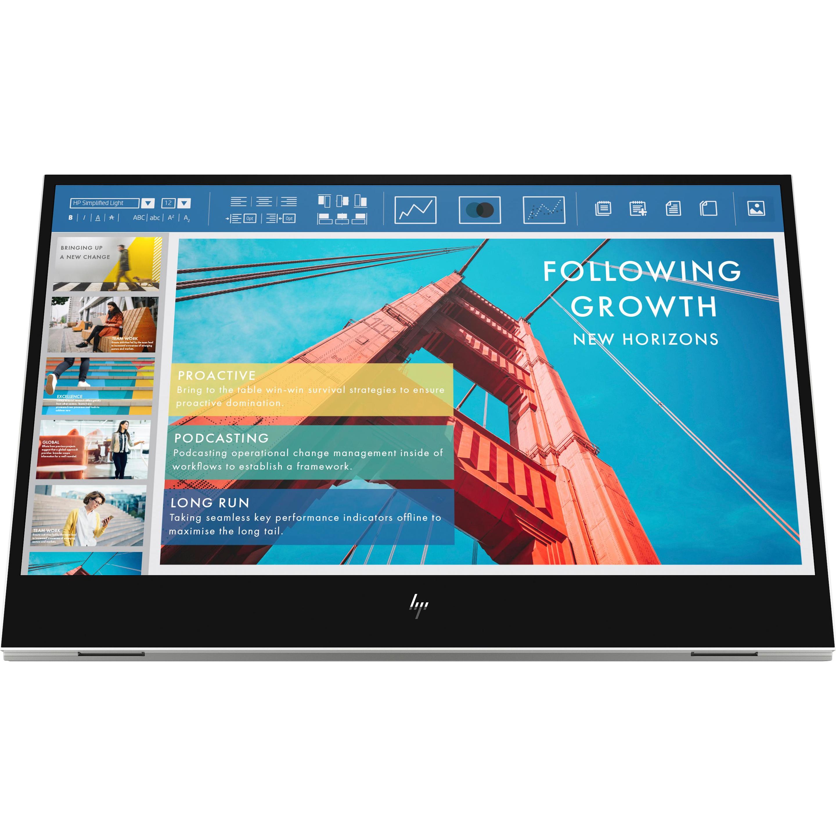 HP E14 G4 (1920 x 1080 Pixel, 14"), Monitor, Schwarz, Silber