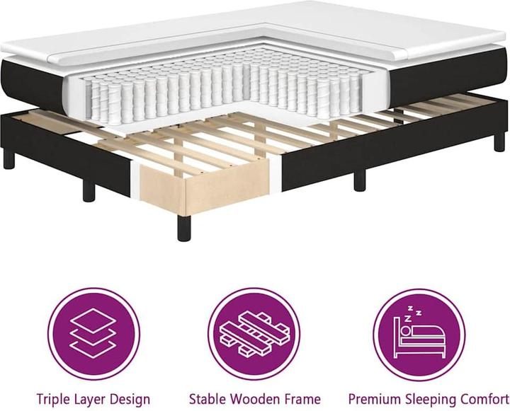 Actual product image vidaXL Boxspringbett (200 x 200 cm)