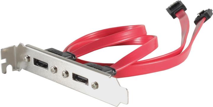 Produktbild Shiverpeaks S-CONN BRACKET 10 Slotblende mit 2x eSATA (SATA 7-pin, 50 cm)