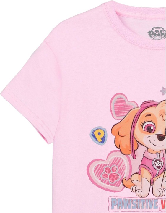 Immagine prodotto Paw Patrol Pawsitive Vibes Only Maglietta Ragazze (104)