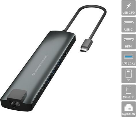 Produktbild Conceptronic DONN06G (USB-C, 6 Ports)