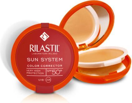 Immagine prodotto Rilastil Sun System Crema Compatta Uniforme Spf50 Colore 02 Dore 10g (Crema solare viso, SPF 50+, 75 g)