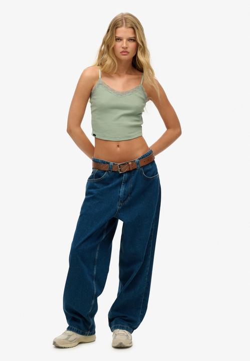 Actual product image Superdry Essential Lace Trim Crop Cami (10XL, 11XL, 12XL)