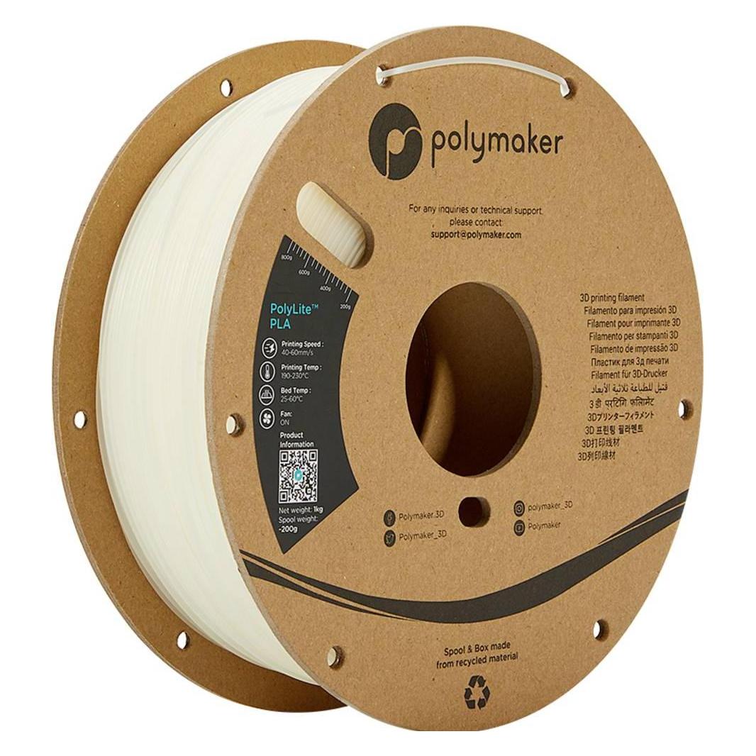 Polymaker PolyLite Pla V2 - Natural - 1.75mm (Pla, 1.75 mm, 1000 g, Braun), 3D Filament, Braun