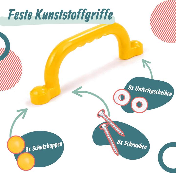 Produktbild Relaxdays Klettergerüst-Griffe (Gelb)