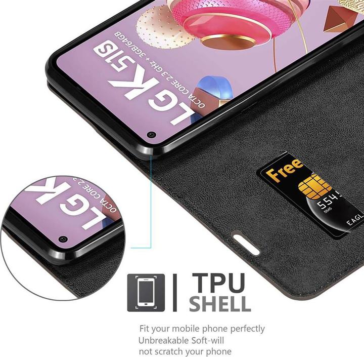 Productafbeelding Cadorabo Boek Onzichtbare Magneethoes (LG K51's)