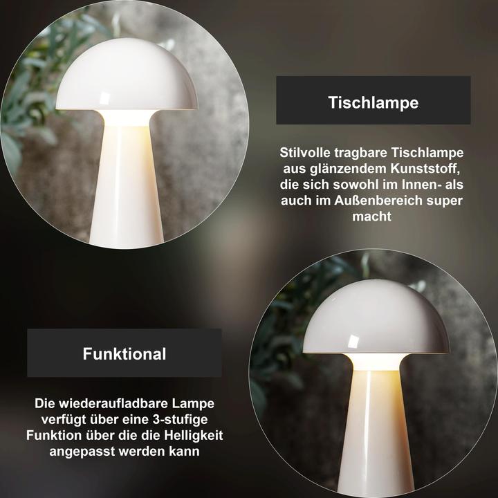 Produktbild Star Trading Tischlampe Mushroom (128 lm)