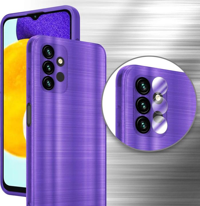 Produktbild Cadorabo Hülle für Samsung Galaxy A13 5G im TPU Brushed Kameraschutz LM160 Style (Samsung Galaxy A13 5G)