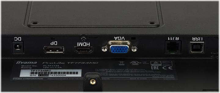 Image du produit iiyama TF1734MC-B7X -Touch HDMI+DP (1280 x 1024 pixels, 17")