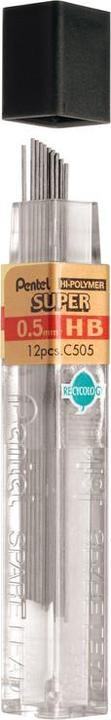Actual product image Pentel Super (12 Piece, Black, 0.50 mm)
