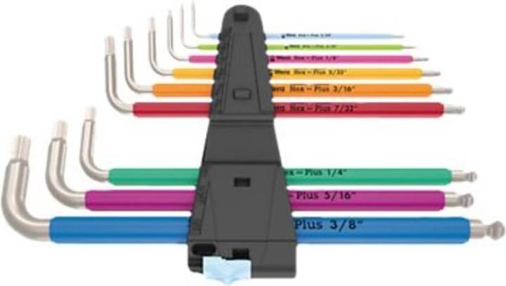 Actual product image Wera 3950/9 Hex-Plus Multicolour Imperial Stainless 1