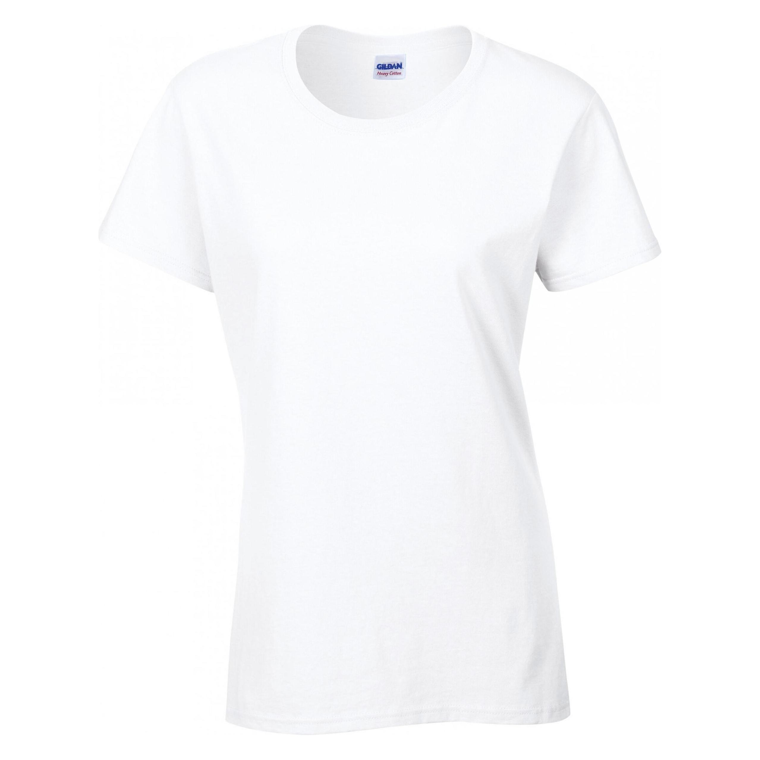 Gildan, Damen, Shirts, Heavy Cotton ™, Weiss, (L)