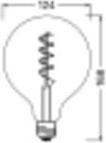 Actual product image Osram vintage 1906 (E27, 5 W, 140 lm, 1 x, G)