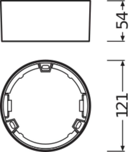 Produktbild Ledvance DOWNLIGHT LED Slim Round Frame Rahmen rund DN105 WT White