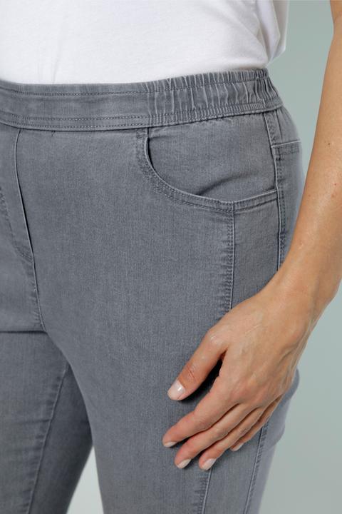 Actual product image Meyermode Jeans, Slim Fit, Ziernaht, 4-Pocket, Elastikbund (Frequency band 38 (2600 MHz))