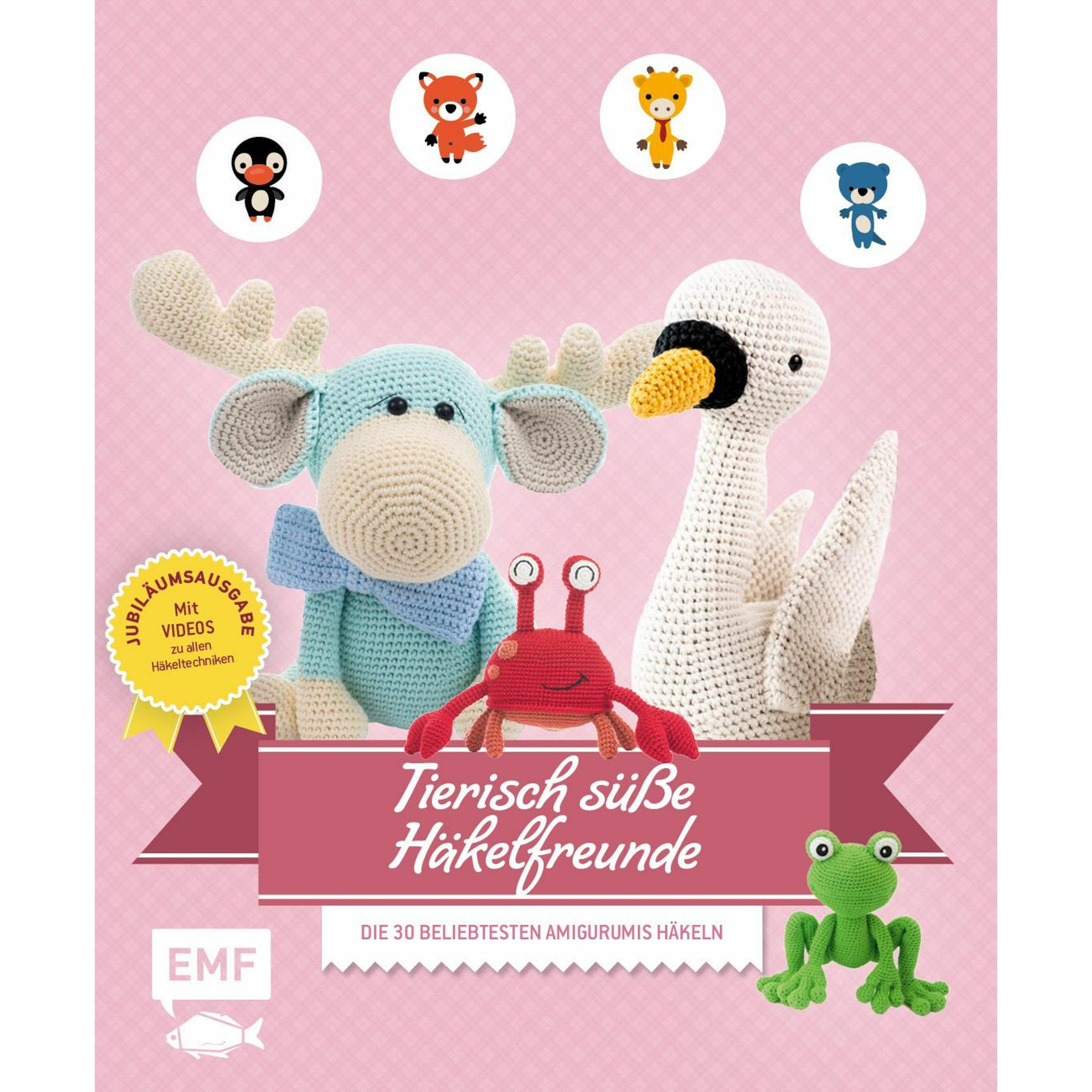 Tierisch süsse Häkelfreunde – Jubiläumsausgabe mit Videos zu allen Techniken, Ratgeber von EMF Verlag, Edition Michael F...