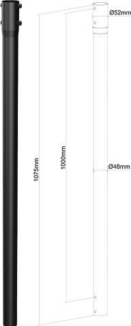 Actual product image Neomounts extension pole for FPMA-C340BLACK (Ceiling)