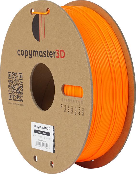 Actual product image Copymaster3D Turbo PLA Filament for 3D Printer, 1.75 mm, Orange (PLA, 1.75 mm)