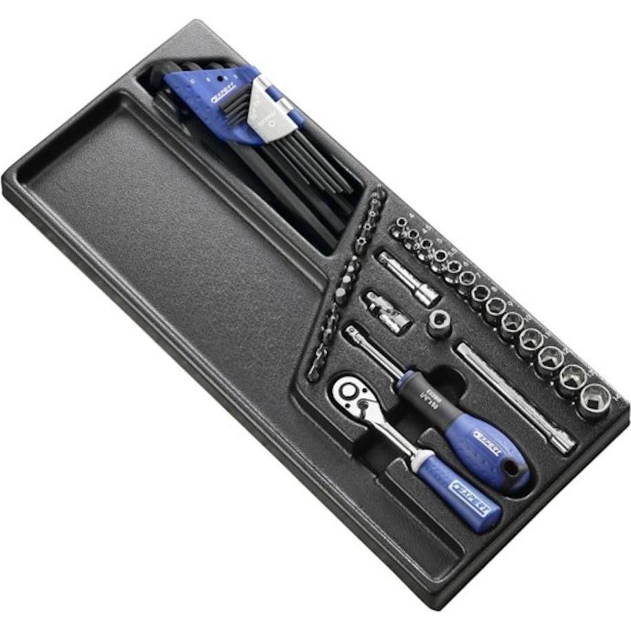 Expert, Chiave a bussola + esagonale, MODULO DOUILLES 1/4" - 45 PEZZI