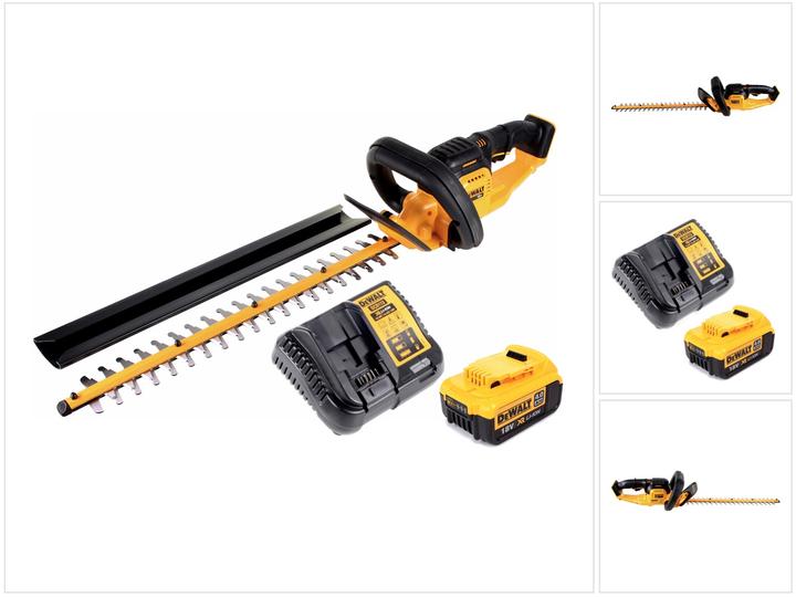 Produktbild DeWalt DCM 563 M1 Akku Heckenschere 18V 55,8cm + 1x 4,0Ah Akku + Ladegerät (Akkubetrieb)