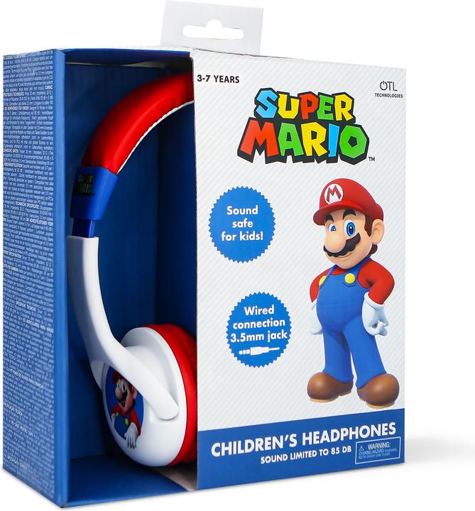 Actual product image OTL Technologies Mario White Premium Headphones