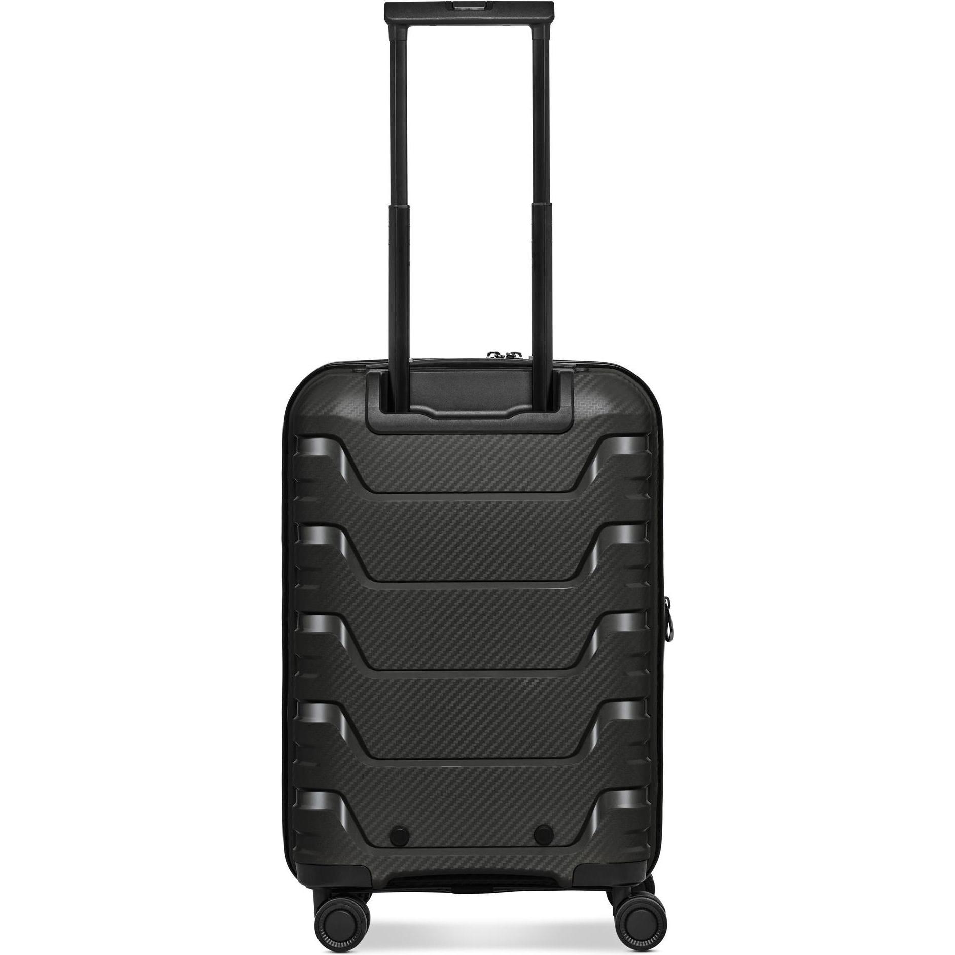 Thumbnail - Smartbox, Koffer, Edition 01 4 Rollen Kabinentrolley 55 cm mit Dehnfalte, Schwarz, (42 l, Handgepäck (bis 50l))