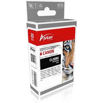 Astar, Druckerpatrone, 13 ml - Schwarz - compatible - Tintenbehälter (BK)