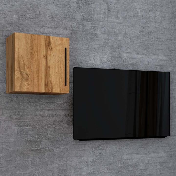 Produktbild VCM Holz Wandregal Hängeregal Wandschrank Wandwürfel Würfel Ablage Arila M (50 x 30 x 50 cm)