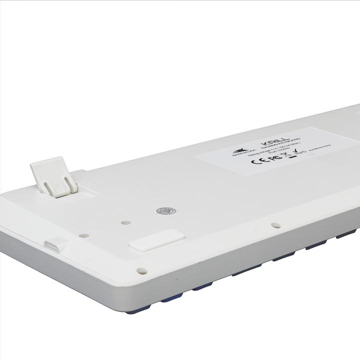 Actual product image Baracuda gaming membrane Keyboard KRILL, US Layout, White (BGK-01114) (US, Cable)
