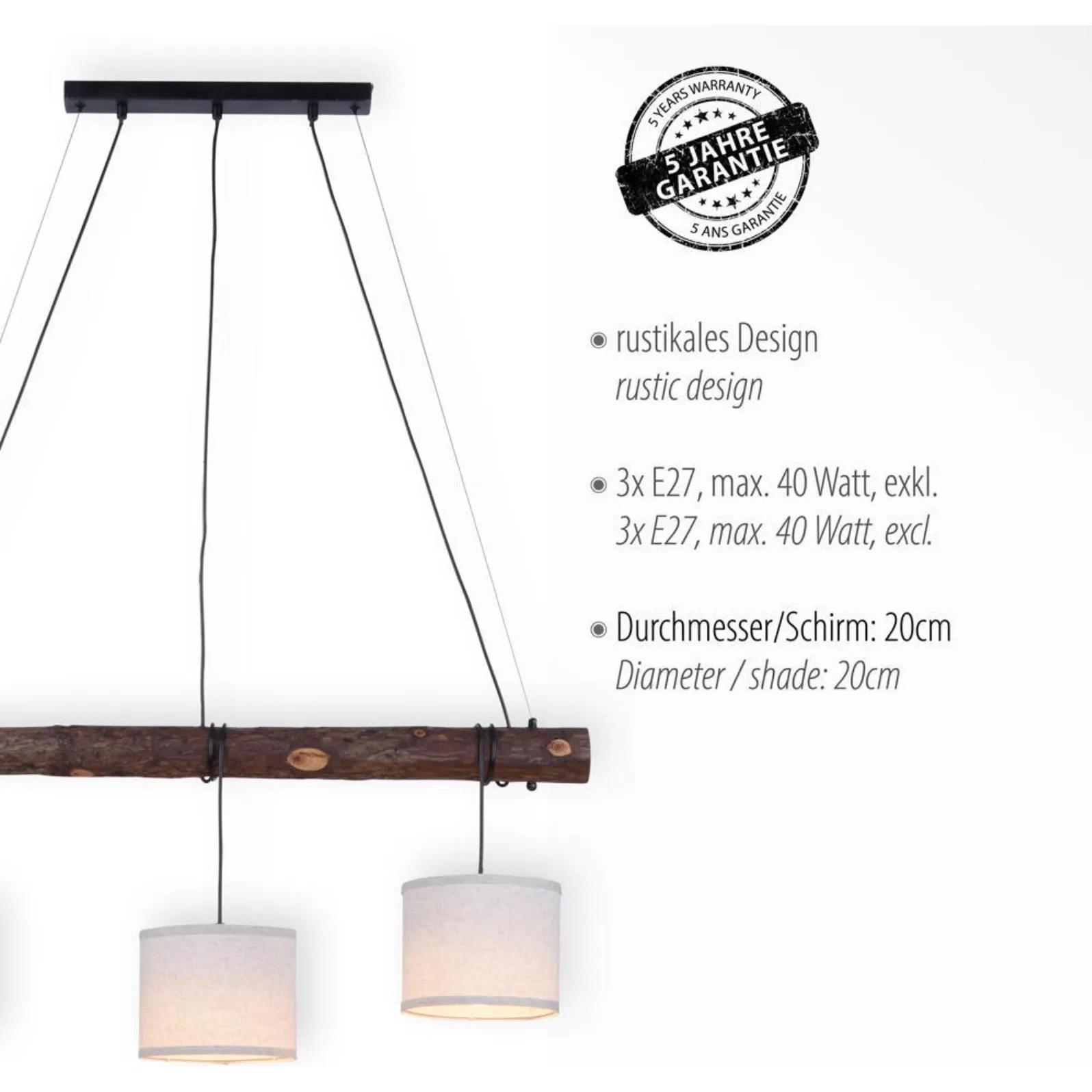 Thumbnail - Leuchten Direkt, Pendelleuchte, Bark (E27)