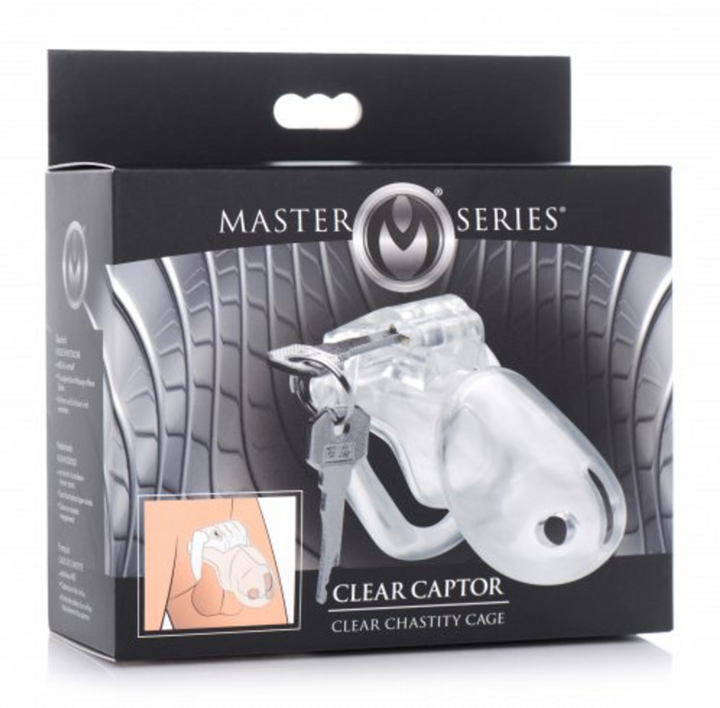 Produktbild Master Series Clear Captor Chastity Cage with Keys - Small