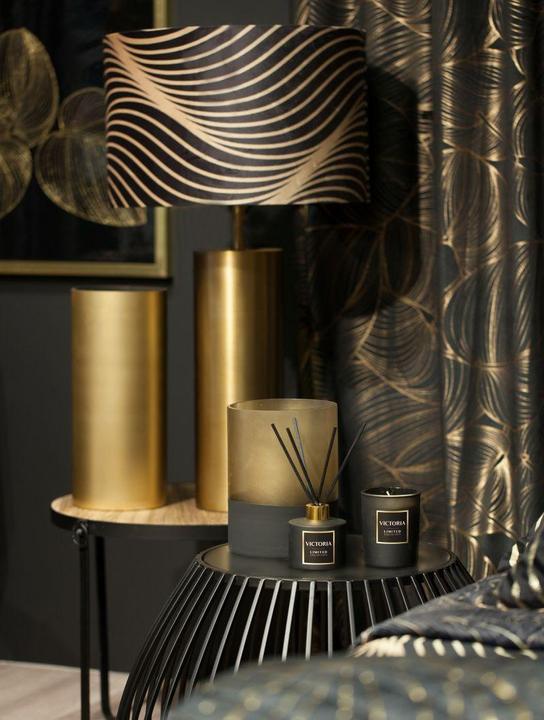 Productafbeelding Eurofirany BEPERKTE COLLECTIE VICTORIA7 Vaas, ∅ 15 X 40 cm, kleur: zwart, goud