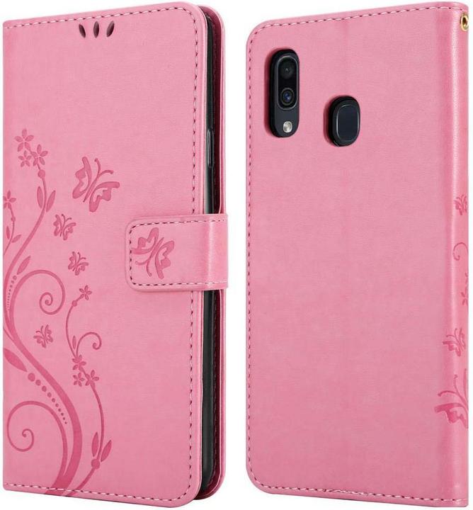 Actual product image Cadorabo Flower Book Cover (Samsung Galaxy A20, TCL A30, Samsung Galaxy M10s)