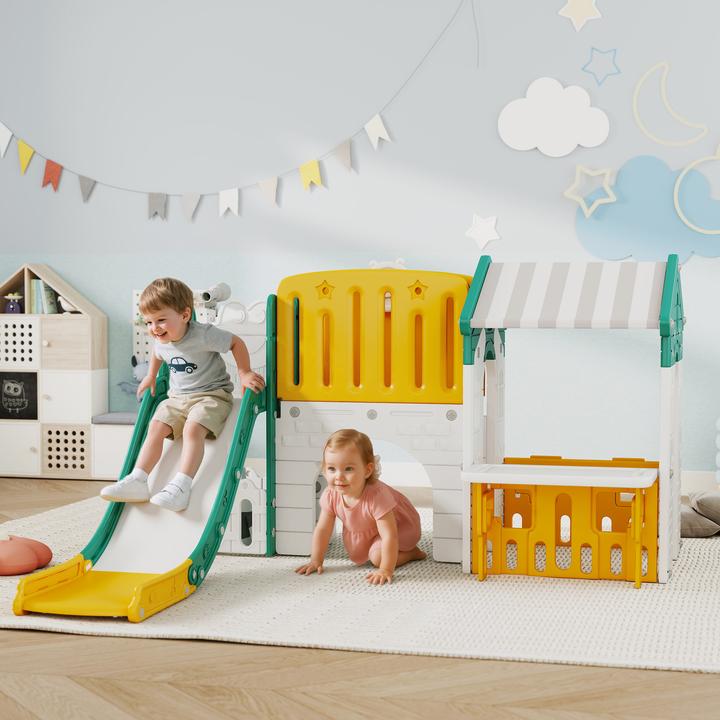 Produktbild Aiyaplay Kinderrutsche Kunststoff Gelb+Grün