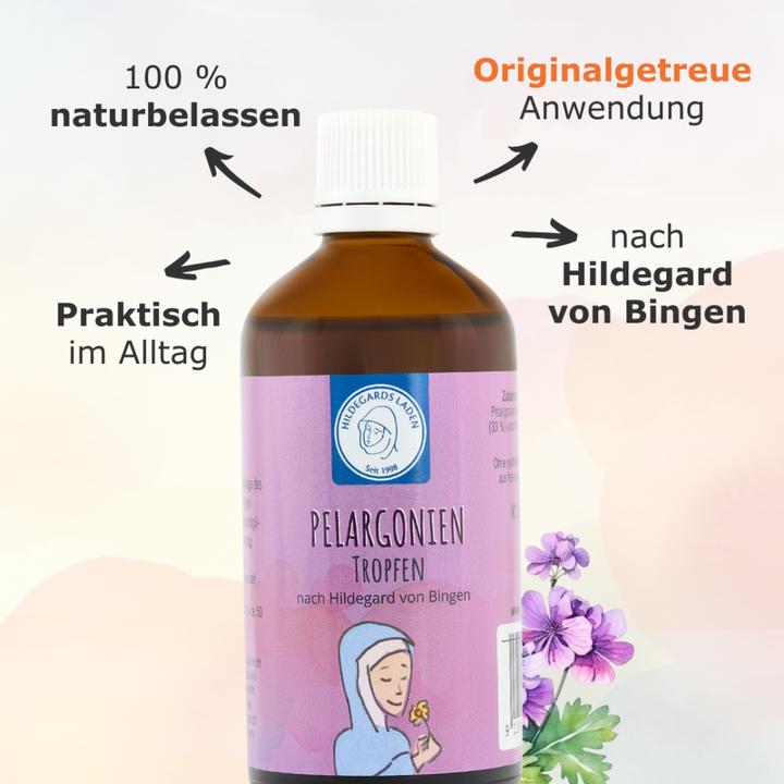 Image du produit Hildegards Laden Pélargonium en gouttes 100 ml (1 pièce(s), Gouttes)