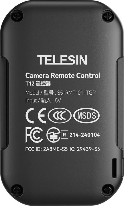 Productafbeelding Telesin Bluetooth Remote V2 For GoPro 12/11/10/9/8/Max (T-S5-RMT-01-TGP) (Held 10, Held 8, Held 9, Held 12, Held 11)