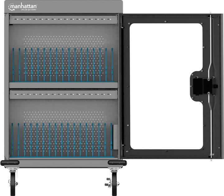 Produktbild Manhattan 32-Port USB-C Ladeschrank auf Rollen 576 W