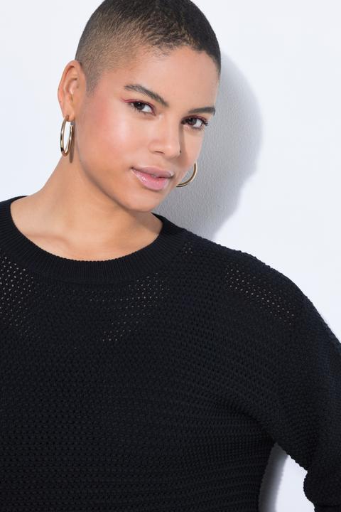 Produktbild Studio Untold Pullover, Boxy Shape, Lochstrick, Langarm (54, 56)