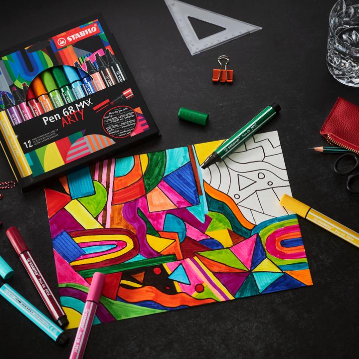 Image du produit STABILO Pen 68 Max rouge carmin (Carmin, 1 x)