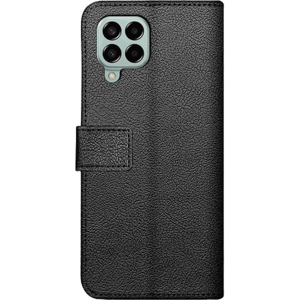 Just in Case Pu-Leder Book Hülle Schwarz Samsung Galaxy M33 (Samsung Galaxy M33), Smartphone Hülle, Schwarz