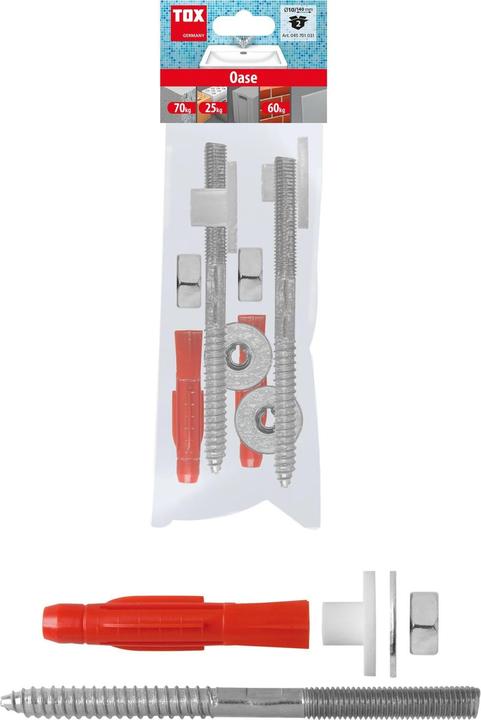 Immagine prodotto Tox Fissaggio per lavabo Oase 14x75 mm 2 pezzi (2 pz.)