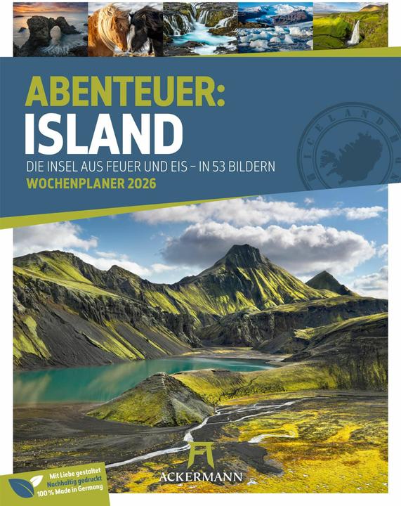 Immagine prodotto Island - Die Insel aus Feuer und Eis - Wochenplaner Kalender 2026 (25 x 33 cm)