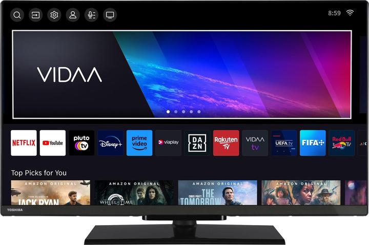 Produktbild Toshiba Fernseher 32 Zoll Smart TV VIDAA Full HD Fernseher HDR Smart TV mit Triple-Tuner, LED TV (32", LED, Full HD)