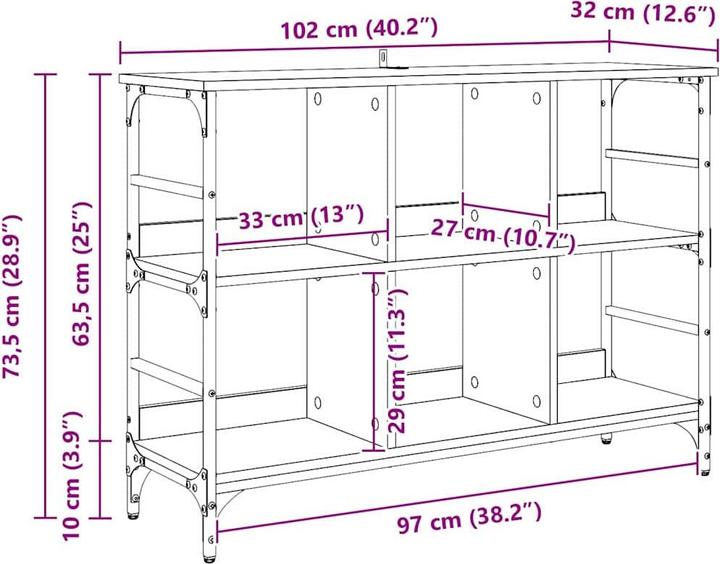 Image du produit vidaXL Modernes Sideboard (32 x 32 x 73.50 cm)