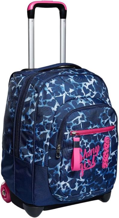Actual product image Seven Dyed Hearts Blue Trolley Backpack (35 l)
