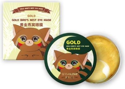 Sersanlove Eye Gel Mask Hydrogel Eye Patches Gold Bird'S Nest 60Pcs. (Augenpatches)